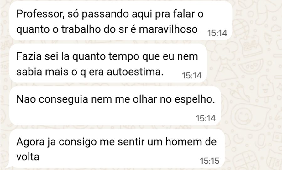 Aluno fala sobre autoestima recuperada