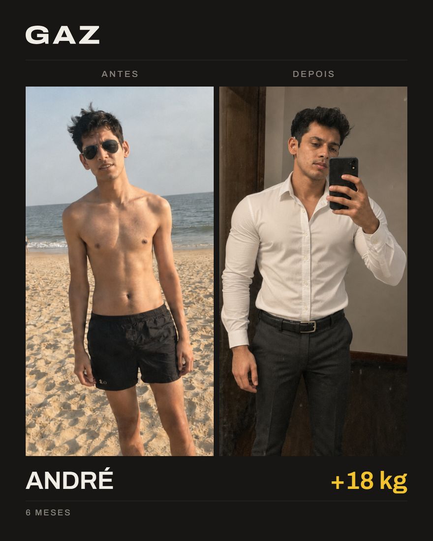 André, +18 kg em 6 meses